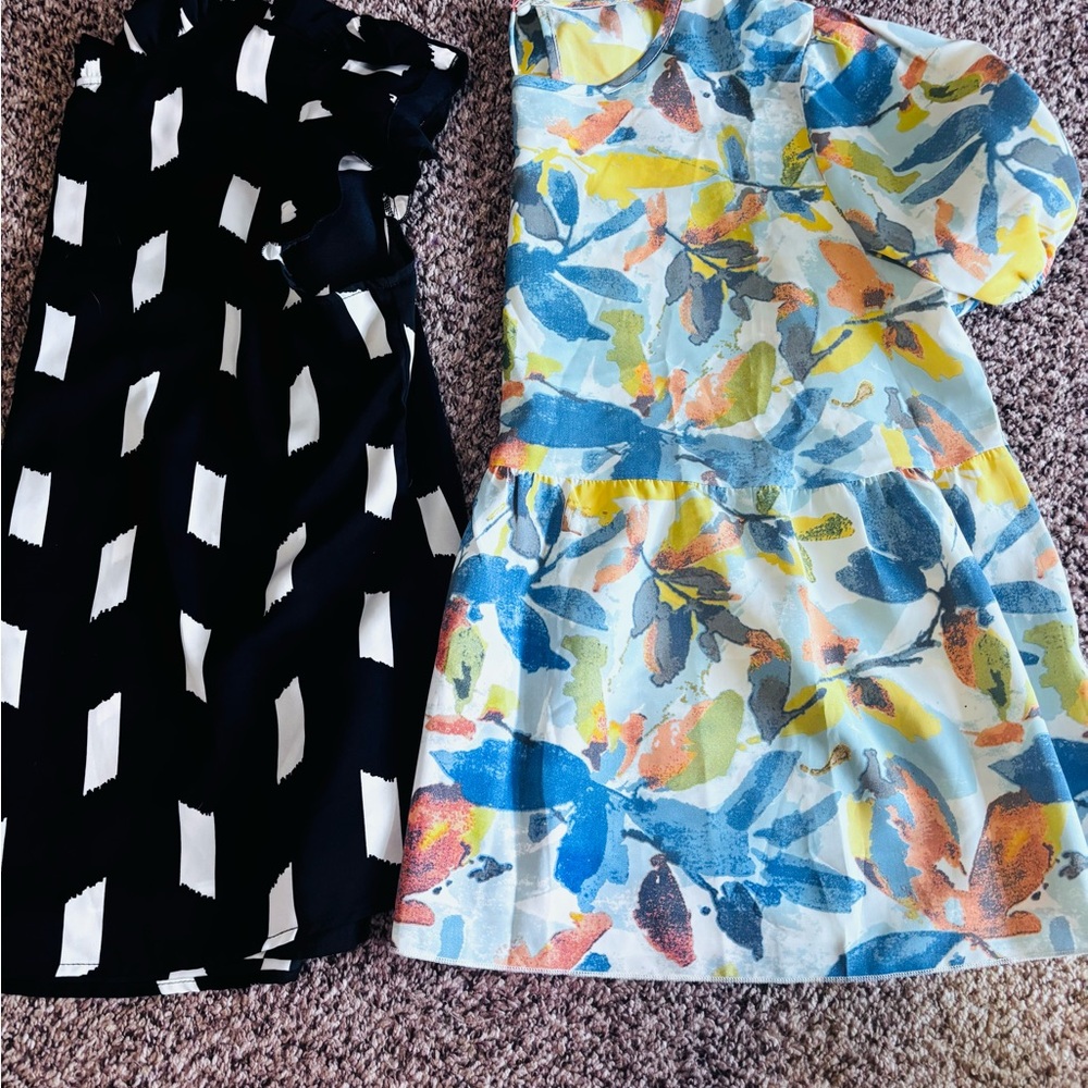 Floral and Geometric Patterned Dresses